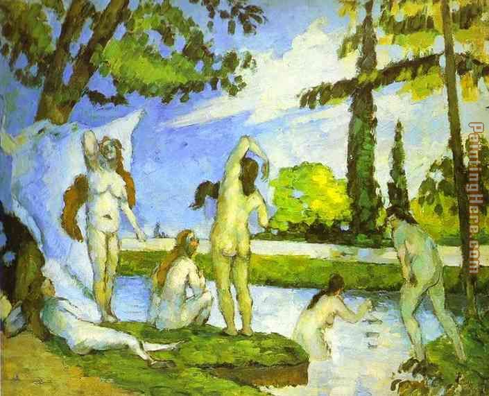 Paul Cezanne Six Women Bathing